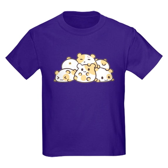 CafePress - Kawaii Hamster Pile T Shirt - Dark T-Shirt Kids XS-XL