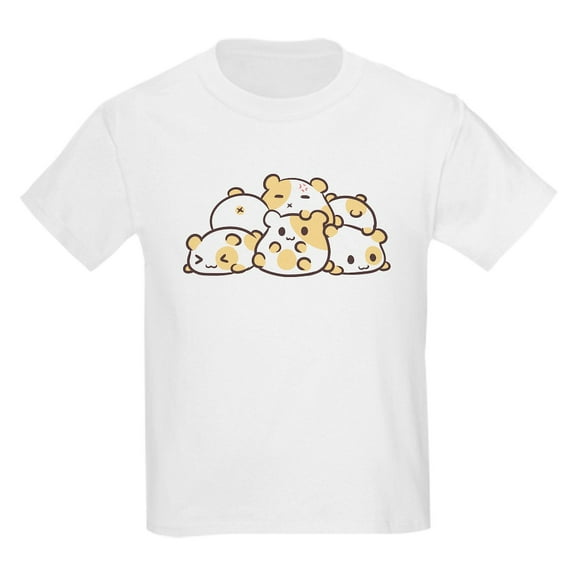 CafePress - Kawaii Hamster Pile T Shirt - Light T-Shirt Kids XS-XL
