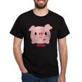 thumbnail image 1 of CafePress - Kawaii I Love Pigs Dark T Shirt - Men's Classic Graphic Cotton T-Shirt, 1 of 4