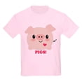 thumbnail image 1 of CafePress - Kawaii I Love Pigs Kids Light T Shirt - Light T-Shirt Kids XS-XL, 1 of 4