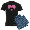 thumbnail image 1 of CafePress - Kawaii Mustache Heart Men's Dark Pajamas - Men's Dark Loose Fit Cotton Pajama Set, 1 of 7