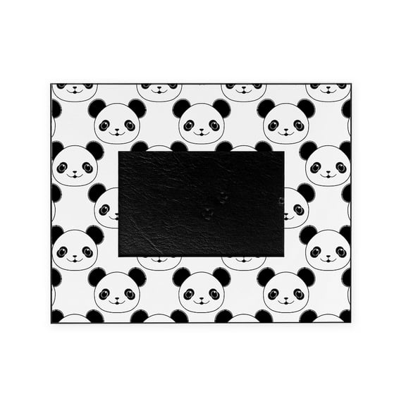 CafePress - Kawaii Panda Pattern In Black And White - Decorative 8x10 Picture Frame