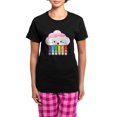 thumbnail image 1 of CafePress - Kawaii Rainbow Cloud Women's Dark Pajamas - Women's Short Sleeve Print T-Shirt and Pants Dark Cotton Pajama Set, 1 of 7