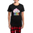 thumbnail image 1 of CafePress - Kawaii Rainbow Cloud Women's Dark Pajamas - Women's Short Sleeve Print T-Shirt and Pants Dark Cotton Pajama Set, 1 of 7
