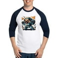 thumbnail image 1 of CafePress - Kawaii Style Illustration - Cotton Baseball Jersey, 3/4 Raglan Sleeve Shirt, 1 of 4
