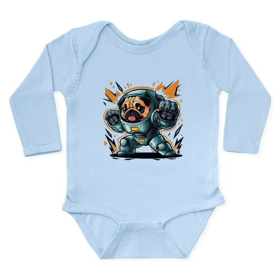 CafePress - Kawaii Style Illustration - Long Sleeve Cotton Baby Bodysuit
