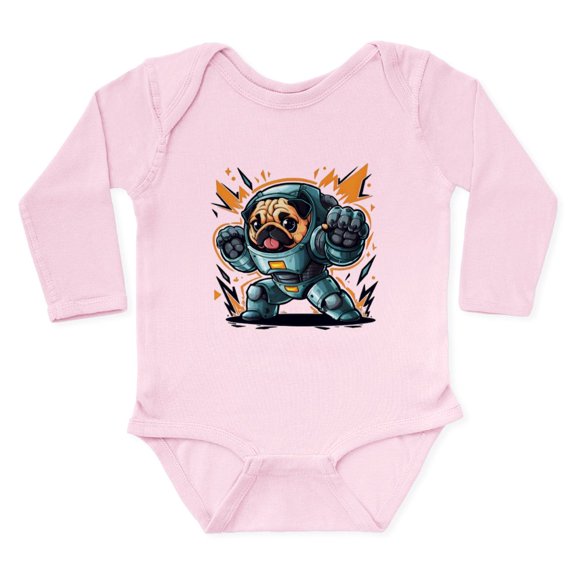 CafePress - Kawaii Style Illustration - Long Sleeve Cotton Baby Bodysuit