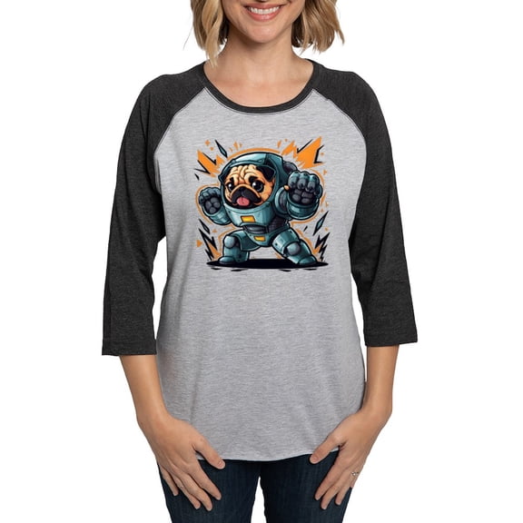 CafePress - Kawaii Style Illustration Women's Baseball T Shirt - Womens Baseball Tee