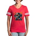 thumbnail image 1 of CafePress - Kawaii Style Illustration Women's Football T Shirt - Womens Football Shirt, 1 of 4