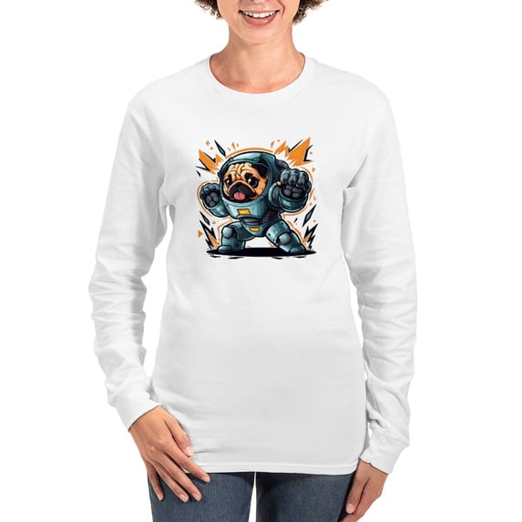 CafePress - Kawaii Style Illustration Women's Long Sleeve T Shirt - Women's Long Sleeve Graphic Casual T-Shirt