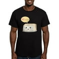 thumbnail image 1 of CafePress - Kawaii Tofu Asking Peo Men's Fitted T Shirt (Dark) - Men's Fitted T-Shirt, 1 of 4