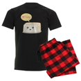thumbnail image 1 of CafePress - Kawaii Tofu Asking People To L Men's Dark Pajamas - Men's Dark Loose Fit Cotton Pajama Set, 1 of 7