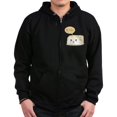 thumbnail image 1 of CafePress - Kawaii Tofu Asking People To Lov Zip Hoodie (Dark) - Zip Hoodie, Classic Hooded Sweatshirt with Metal Zipper, 1 of 4