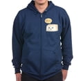 thumbnail image 1 of CafePress - Kawaii Tofu Asking People To Lov Zip Hoodie (Dark) - Zip Hoodie, Classic Hooded Sweatshirt with Metal Zipper, 1 of 4