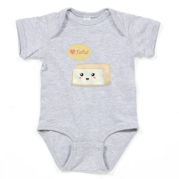 CafePress - Kawaii Tofu Asking People To Love Tofu - Cute Infant Bodysuit Baby Romper - Size Newborn - 24 Months