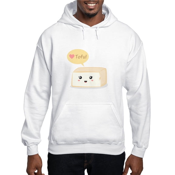 CafePress - Kawaii Tofu Asking People To Love Tofu Hooded Swea - Pullover Hoodie, Hooded Sweatshirt