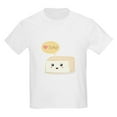 thumbnail image 1 of CafePress - Kawaii Tofu Asking People To Love Tofu Kids Light - Light T-Shirt Kids XS-XL, 1 of 4
