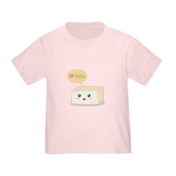 CafePress - Kawaii Tofu Asking People To Love Tofu Toddler T S - Cute Toddler T-Shirt, 100% Cotton