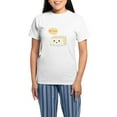 thumbnail image 1 of CafePress - Kawaii Tofu Asking People To Love Tofu Women's Lig - Women's Short Sleeve Print T-Shirt and Pants Light Cotton Pajama Set, 1 of 7