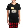 thumbnail image 1 of CafePress - Kawaii Tofu Asking People To Women's Dark Pajamas - Women's Short Sleeve Print T-Shirt and Pants Dark Cotton Pajama Set, 1 of 7