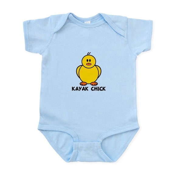 CafePress - Kayak Chick Infant Bodysuit - Baby Light Bodysuit, Size Newborn - 24 Months