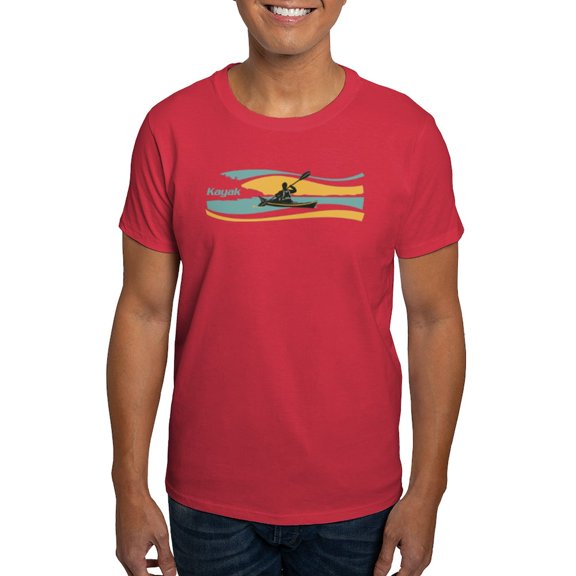 CafePress - Kayak Sunrise Dark T Shirt - Men's Classic Graphic Cotton T-Shirt