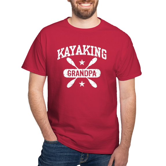 CafePress - Kayaking Grandpa Dark T Shirt - Men's Classic Graphic Cotton T-Shirt