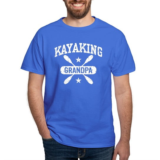 CafePress - Kayaking Grandpa Dark T Shirt - Men's Classic Cotton T-Shirts