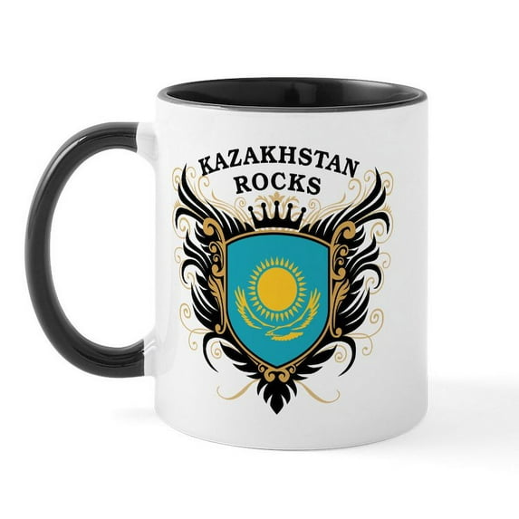 CafePress - Kazakhstan Rocks Mug - 11 oz Ceramic Mug - Novelty Coffee Tea Cup