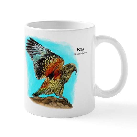 CafePress - Kea Mug - 11 oz Ceramic Mug - Novelty Coffee Tea Cup