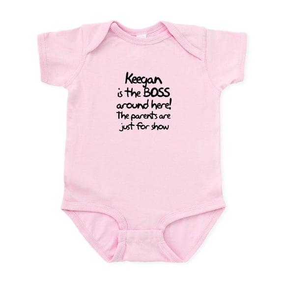 CafePress - Keegan Is The Boss Infant Bodysuit - Baby Light Bodysuit, Size Newborn - 24 Months
