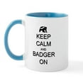 thumbnail image 1 of CafePress - Keep Calm And Badger On Mug - 11 oz Ceramic Mug - Novelty Coffee Tea Cup, 1 of 3