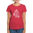 thumbnail image 1 of CafePress - Keep Calm And Bunny On T Shirt - Women's Traditional Fit Dark T-Shirt, 1 of 4