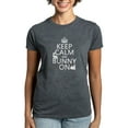 thumbnail image 1 of CafePress - Keep Calm And Bunny On T Shirt - Women's Traditional Fit Dark T-Shirt, 1 of 4