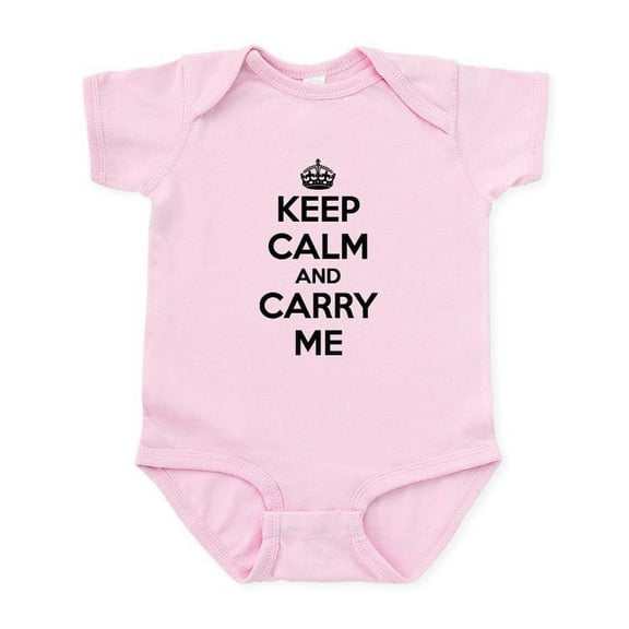 CafePress - Keep Calm And Carry Me Body Suit - Baby Light Bodysuit, Size Newborn - 24 Months