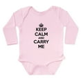 thumbnail image 1 of CafePress - Keep Calm And Carry Me Body Suit - Long Sleeve Cotton Baby Bodysuit, 1 of 4
