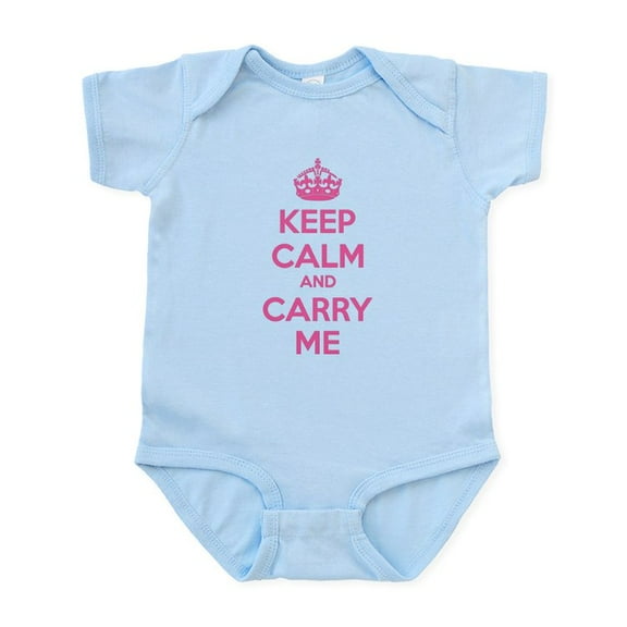 CafePress - Keep Calm And Carry Me Infant Bodysuit - Baby Light Bodysuit, Size Newborn - 24 Months