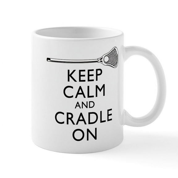 CafePress - Keep Calm And Cradle On Mug - 11 oz Ceramic Mug - Novelty Coffee Tea Cup