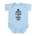 thumbnail image 1 of CafePress - Keep Calm And Curl On Infant Bodysuit - Baby Light Bodysuit, Size Newborn - 24 Months, 1 of 4