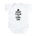 thumbnail image 1 of CafePress - Keep Calm And Curl On Infant Bodysuit - Baby Light Bodysuit, Size Newborn - 24 Months, 1 of 4