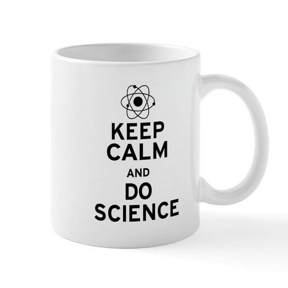 CafePress - Keep Calm And Do Science Mug - 11 oz Ceramic Mug - Novelty Coffee Tea Cup