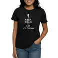 thumbnail image 1 of CafePress - Keep Calm And Eat Ice Cream Women's Dark T Shirt - Women's Traditional Fit Dark T-Shirt, 1 of 4