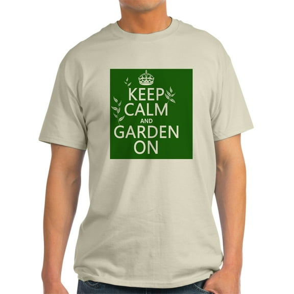 CafePress - Keep Calm And Garden On - Light T-Shirt - CP