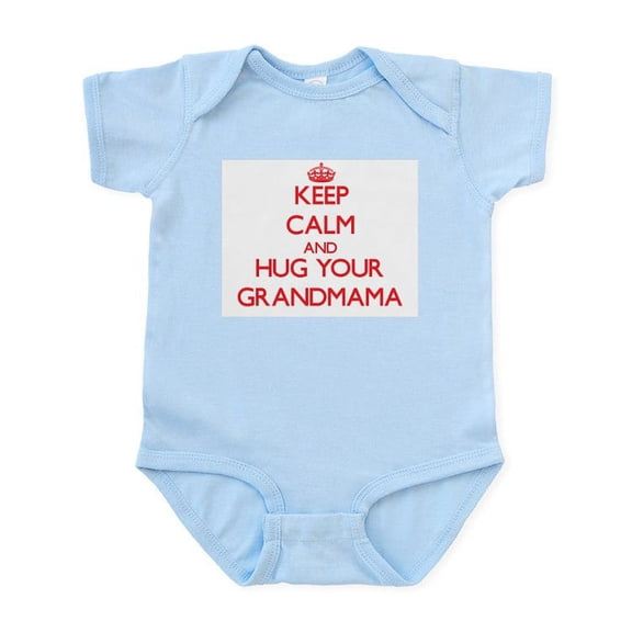 CafePress - Keep Calm And HUG Your Grandmama Body Suit - Baby Light Bodysuit, Size Newborn - 24 Months