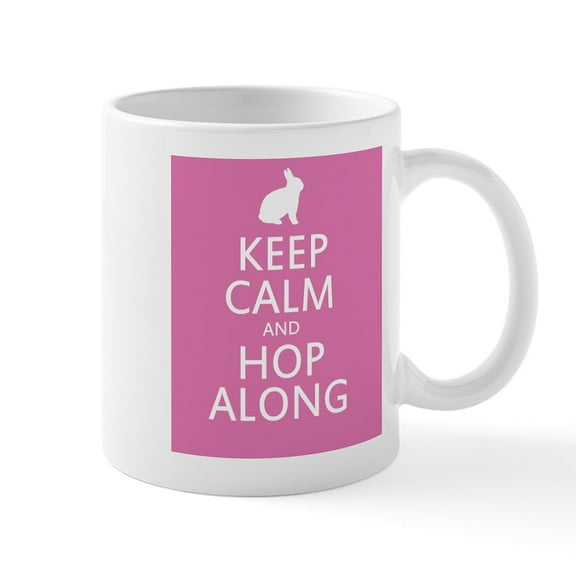 CafePress - Keep Calm And Hop Along For Easter Mug - 11 oz Ceramic Mug - Novelty Coffee Tea Cup