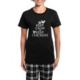 thumbnail image 1 of CafePress - Keep Calm And Keep Chickens Women's Dark Pajamas - Women's Short Sleeve Print T-Shirt and Pants Dark Cotton Pajama Set, 1 of 7