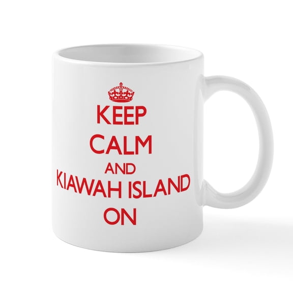 CafePress - Keep Calm And Kiawah Island South Carol Mug - 11 oz Ceramic Mug - Novelty Coffee Tea Cup