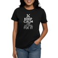 thumbnail image 1 of CafePress - Keep Calm And Let Dad Fix It T Shirt - Women's Traditional Fit Dark T-Shirt, 1 of 4