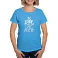 thumbnail image 1 of CafePress - Keep Calm And Let Dad Fix It T Shirt - Women's Traditional Fit Dark T-Shirt, 1 of 4
