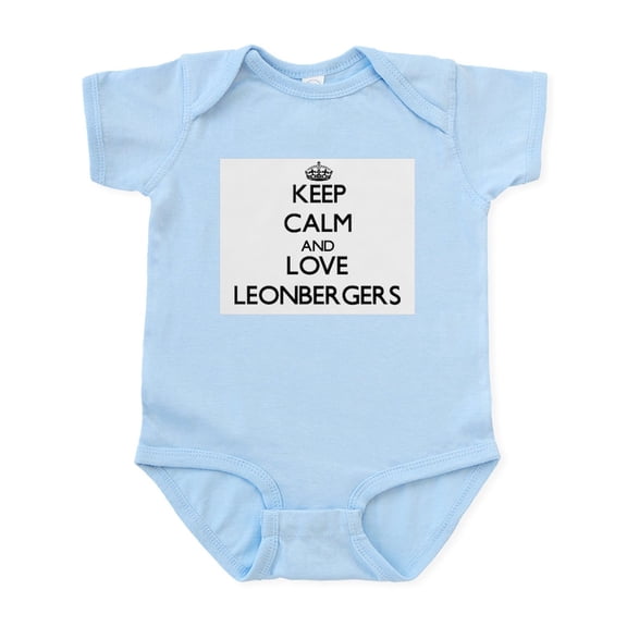 CafePress - Keep Calm And Love Leonbergers Body Suit - Baby Light Bodysuit, Size Newborn - 24 Months